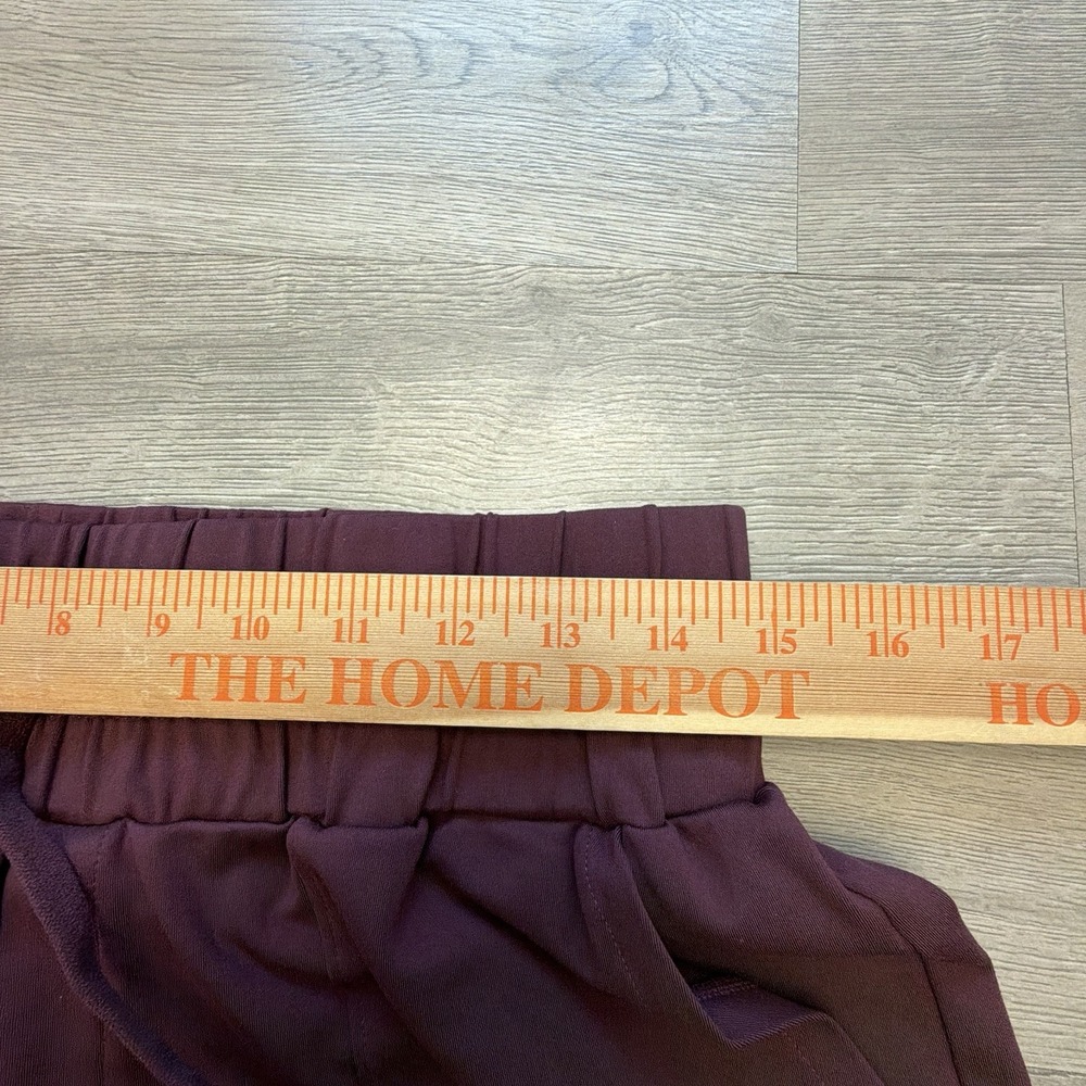 Mondetta Performance Luxury Jogger Pants Womens M Burgundy High Rise Stretch - Picture 7 of 11